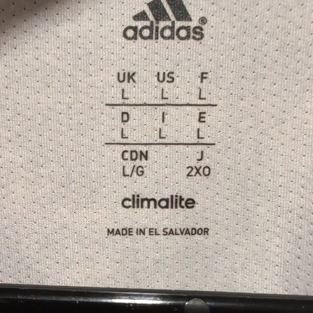Adidas Heather Gray Tee with Black Logo